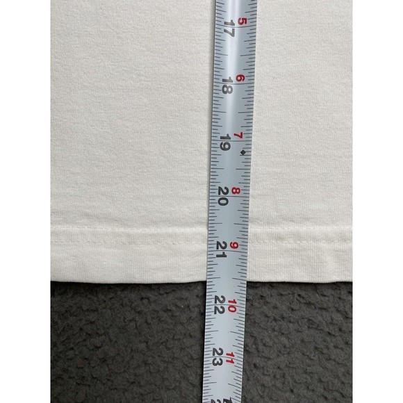 GUESS JEANS USA T-Shirt White Long Sleeve Womens Small Classic Spellout Logo - Picture 7 of 16